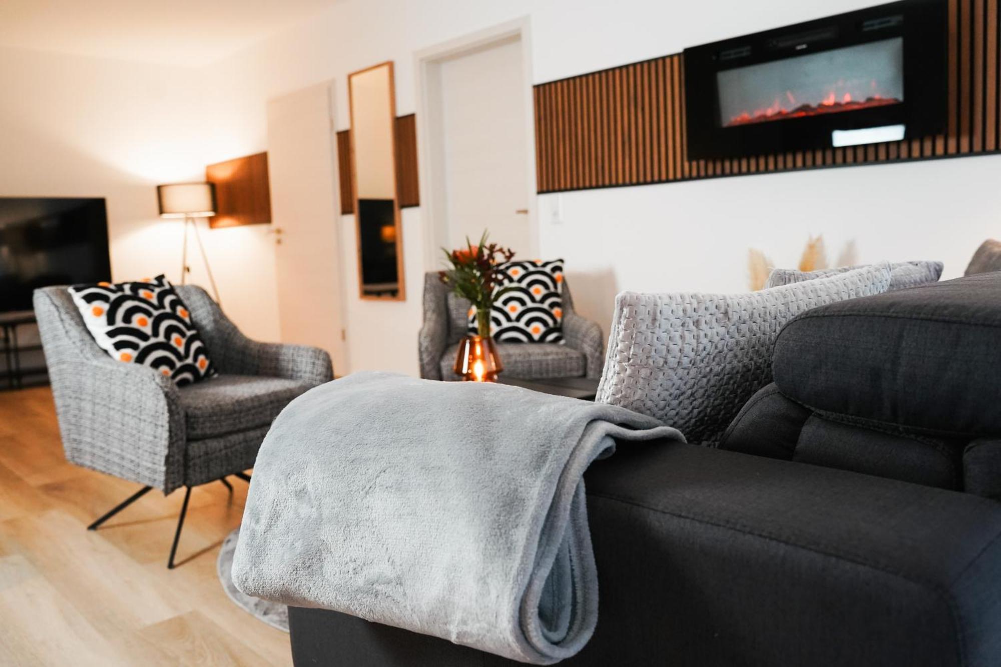 Kamin, Parkplatz, Balkon, Stilvolles Zuhause,Grosszuegig Lejlighed Paderborn Eksteriør billede